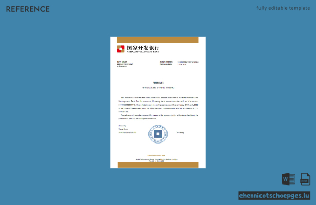 Vorschau eines Referenzbeispiels der China Development Bank
